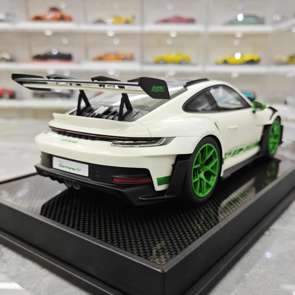[Timothy Pierre] 1:18 Porsche 2023 911 992 GT3 RS White Model Car Resin