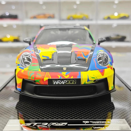 [Timothy Pierre] 1:18 Porsche 2024 911 992.1 GT3 RS WRAPSIGN Model Car Resin