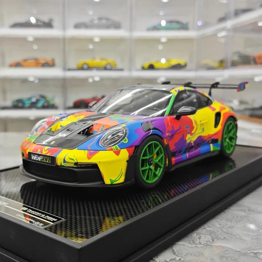 [Timothy Pierre] 1:18 Porsche 2024 911 992.1 GT3 RS WRAPSIGN Model Car Resin