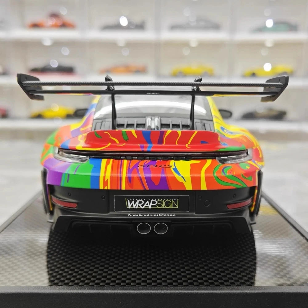 [Timothy Pierre] 1:18 Porsche 2024 911 992.1 GT3 RS WRAPSIGN Model Car Resin