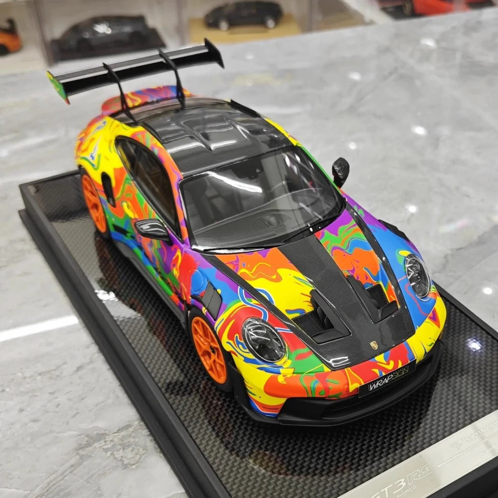 [Timothy Pierre] 1:18 Porsche 2024 911 992.1 GT3 RS WRAPSIGN Model Car Resin