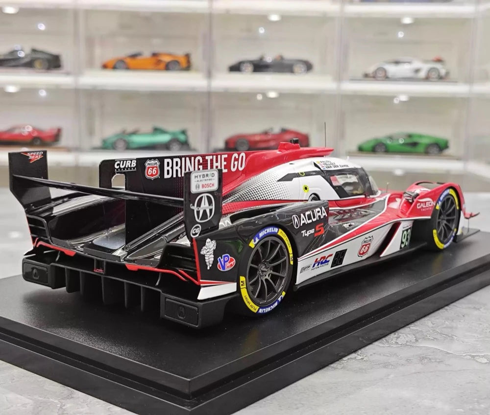[Top Speed] 1:18 Acura 2025 ARX-06 93 Acura Meyer Shank Racing 2025 IMSA Sebring 12 Hrs Model Car Resin