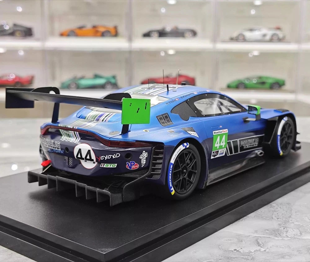 [Top Speed] 1:18 Aston Martin 2025 Vantage GT3 EVO 44 Magnus Racing IMSA Daytona 24 Hrs Model Car Resin