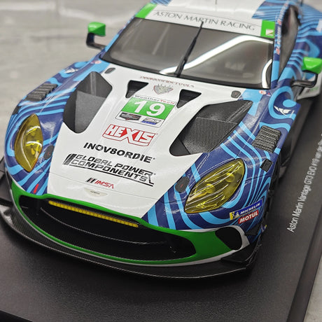 Aston Martin 2025 Vantage GT3 Evo Van der Steur Racing IMSA #19 1:18 Resin-Sammlermodell von Top Speed – Ansicht 11