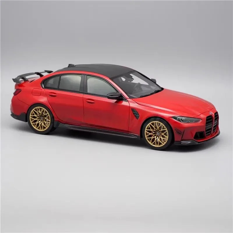 [Top Speed] 1:18 BMW 2023 M3 G80 Red Model Car Resin
