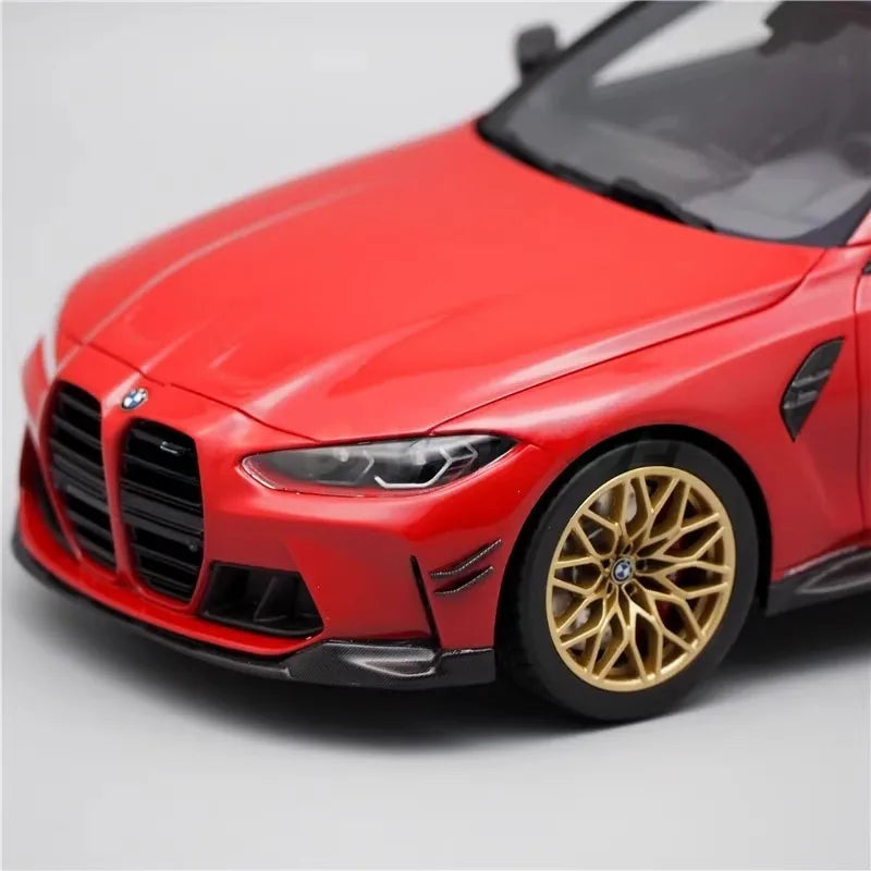 [Top Speed] 1:18 BMW 2023 M3 G80 Red Model Car Resin