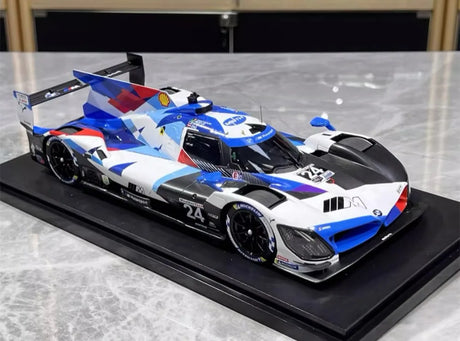 [Top Speed] 1:18 BMW 2023 M Hybrid V8 GTP IMSA Daytona 24 Hour Model Car Resin