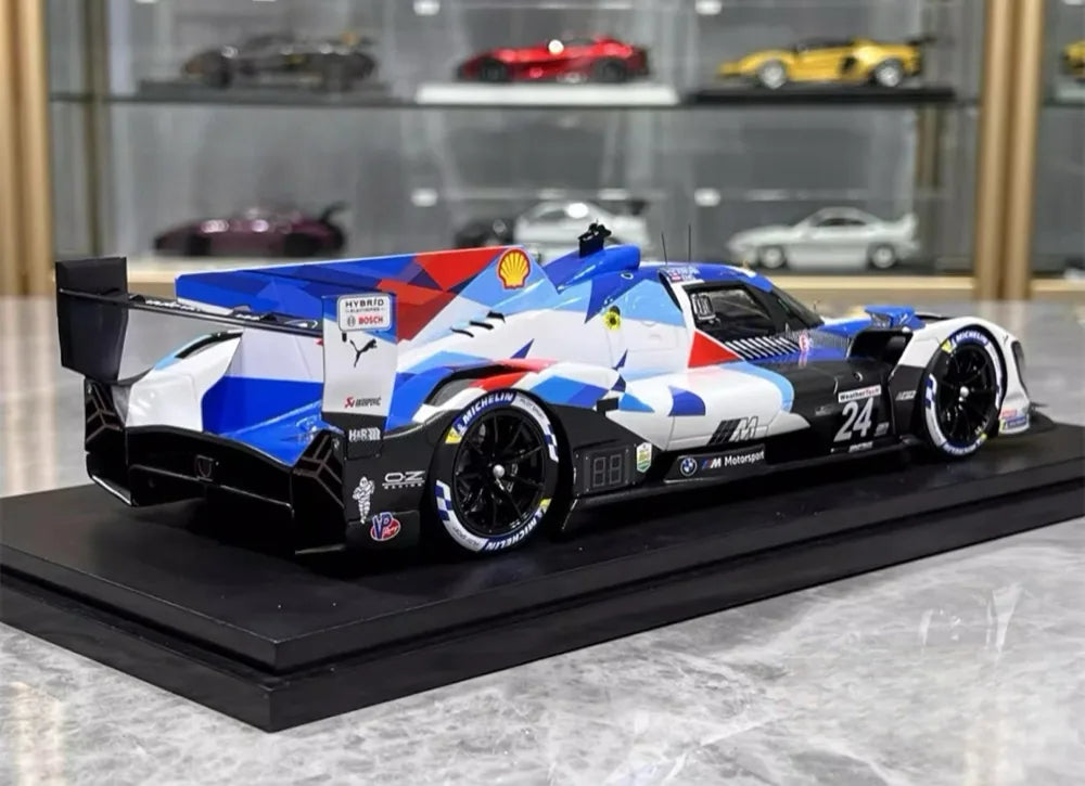 [Top Speed] 1:18 BMW 2023 M Hybrid V8 GTP IMSA Daytona 24 Hour Model Car Resin