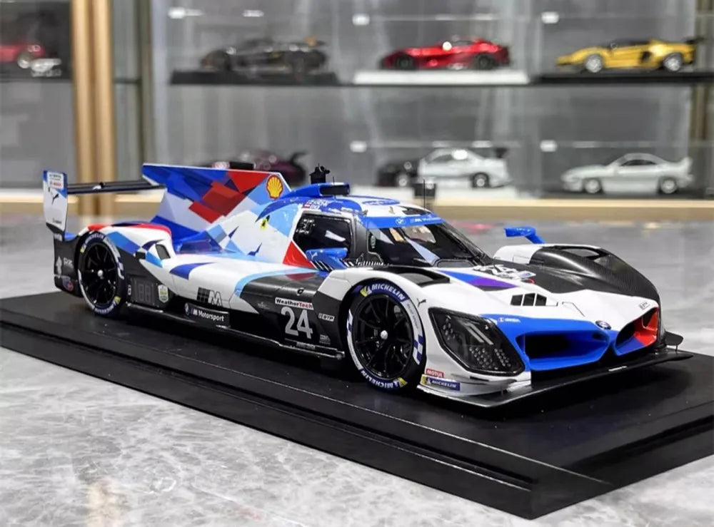 [Top Speed] 1:18 BMW 2023 M Hybrid V8 GTP IMSA Daytona 24 Hour Model Car Resin