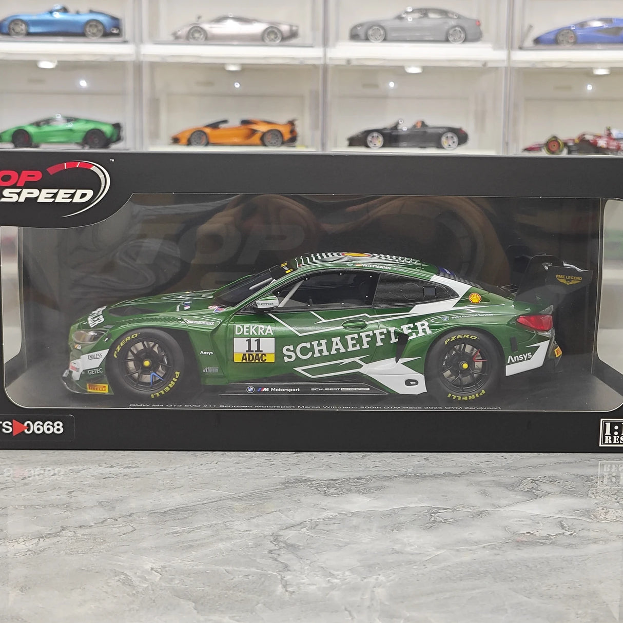 BMW 2025 M4 GT3 EVO Schubert Motorsport #11 1:18 DTM Zandvoort Resin-Sammlermodell von Top Speed – Ansicht 14