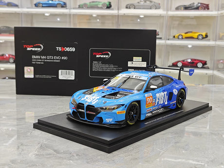 BMW 2025 M4 GT3 EVO #90 1:18 Sammelmodell aus Harz von Top Speed – siehe 15