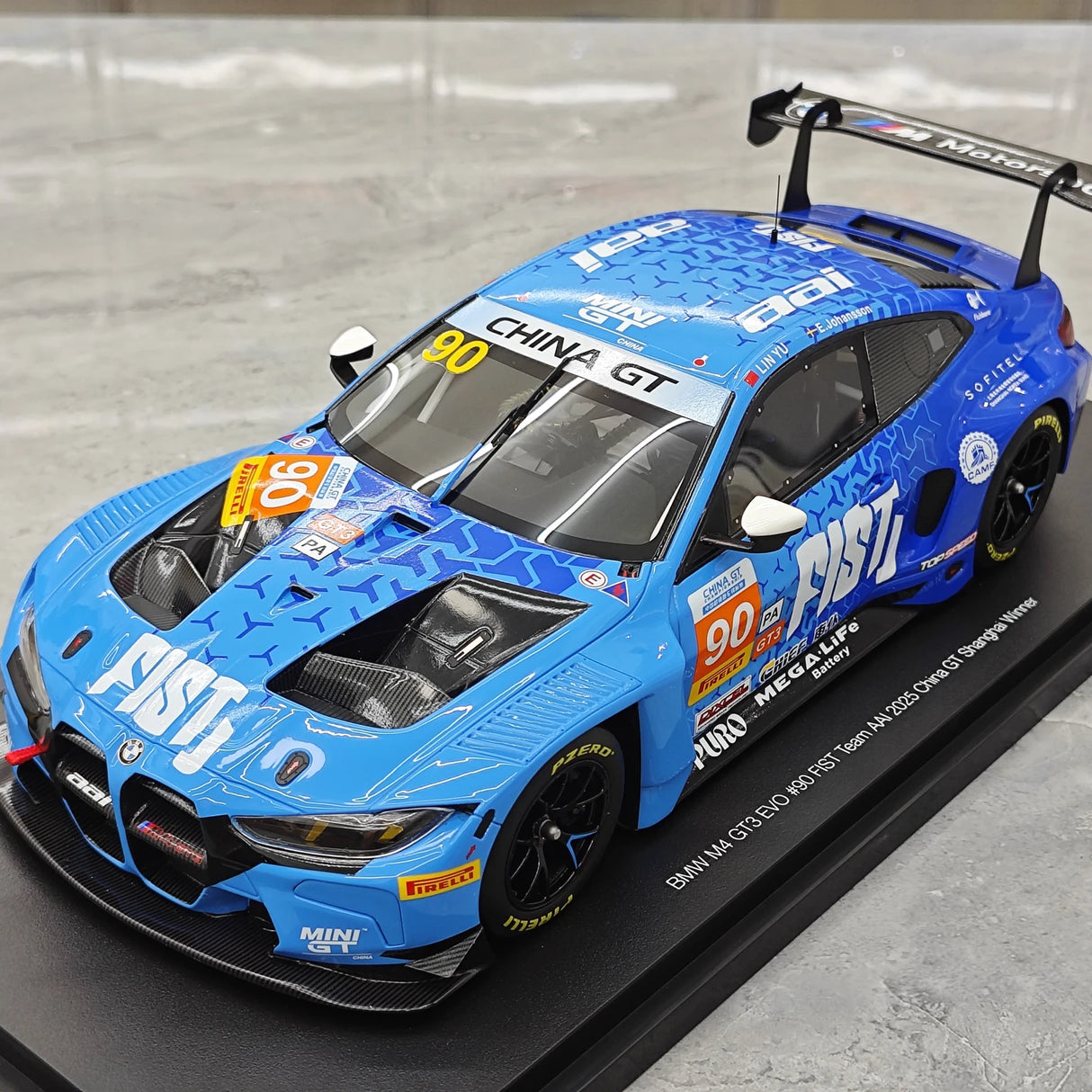 BMW 2025 M4 GT3 EVO #90 1:18 Sammelmodell aus Harz von Top Speed – siehe 4
