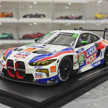 BMW 2025 M4 GT3 EVO Turner Motorsport #96 1:18 IMSA Daytona 24 Hrs Sammlermodell aus Harz von Top Speed – Ansicht 3