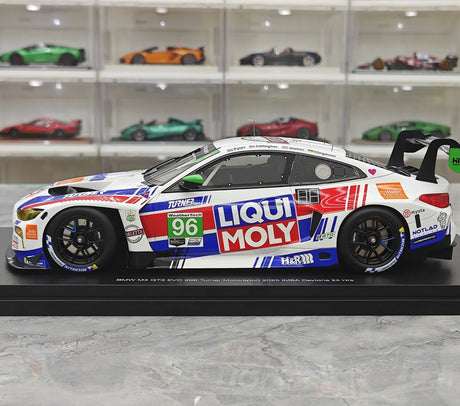 BMW 2025 M4 GT3 EVO Turner Motorsport #96 1:18 IMSA Daytona 24 Hrs Resin-Sammlermodell von Top Speed – siehe 5