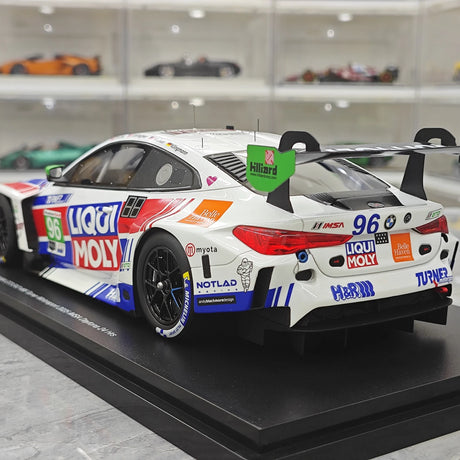 BMW 2025 M4 GT3 EVO Turner Motorsport #96 1:18 IMSA Daytona 24 Hrs Sammelmodell aus Harz von Top Speed – Ansicht 6