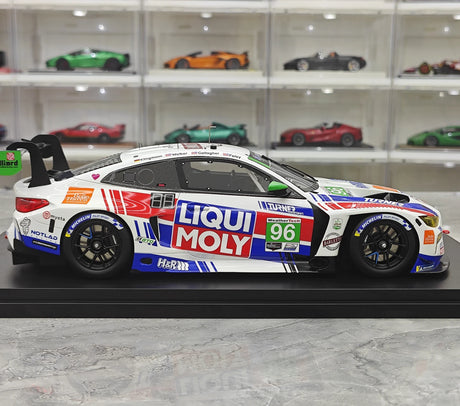 BMW 2025 M4 GT3 EVO Turner Motorsport #96 1:18 IMSA Daytona 24 Hrs Sammlermodell aus Harz von Top Speed – Ansicht 9