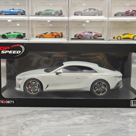 Top Speed Bentley 2023 Batur Bonneville Pearl 1:18 – Sammelobjekt-Resin-Modellharz