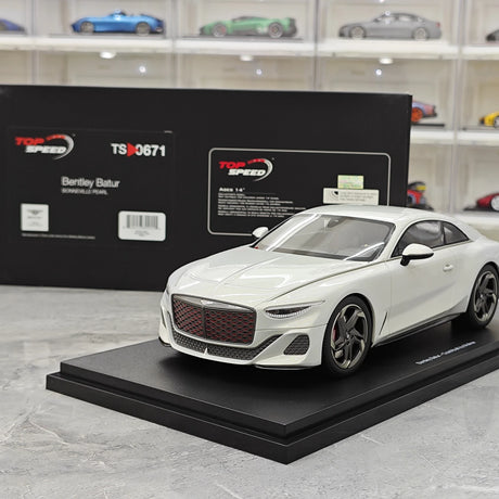 Top Speed Bentley 2023 Batur Bonneville Pearl 1:18 – Sammelobjekt-Resin-Modellharz