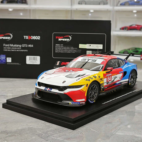 Ford 2024 Mustang GT3 Ford Multimatic Motorsports #64 1:18 Sammelmodell aus Harz von Top Speed – siehe 14