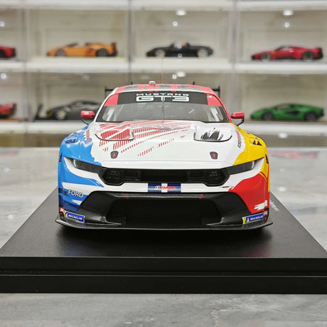 Ford 2024 Mustang GT3 Ford Multimatic Motorsports #65 1:18 Sammlermodell aus Harz von Top Speed – siehe 1