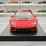 Top Speed Lamborghini 2021 Countach LPI 800-4 Rosso Mars 1:18 – Sammelobjekt-Resin-Modellharz