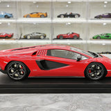 Top Speed Lamborghini 2021 Countach LPI 800-4 Rosso Mars 1:18 – Sammelobjekt-Resin-Modellharz