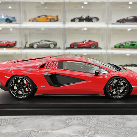 Top Speed Lamborghini 2021 Countach LPI 800-4 Rosso Mars 1:18 – Sammelobjekt-Resin-Modellharz