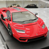 Top Speed Lamborghini 2021 Countach LPI 800-4 Rosso Mars 1:18 – Sammelobjekt-Resin-Modellharz