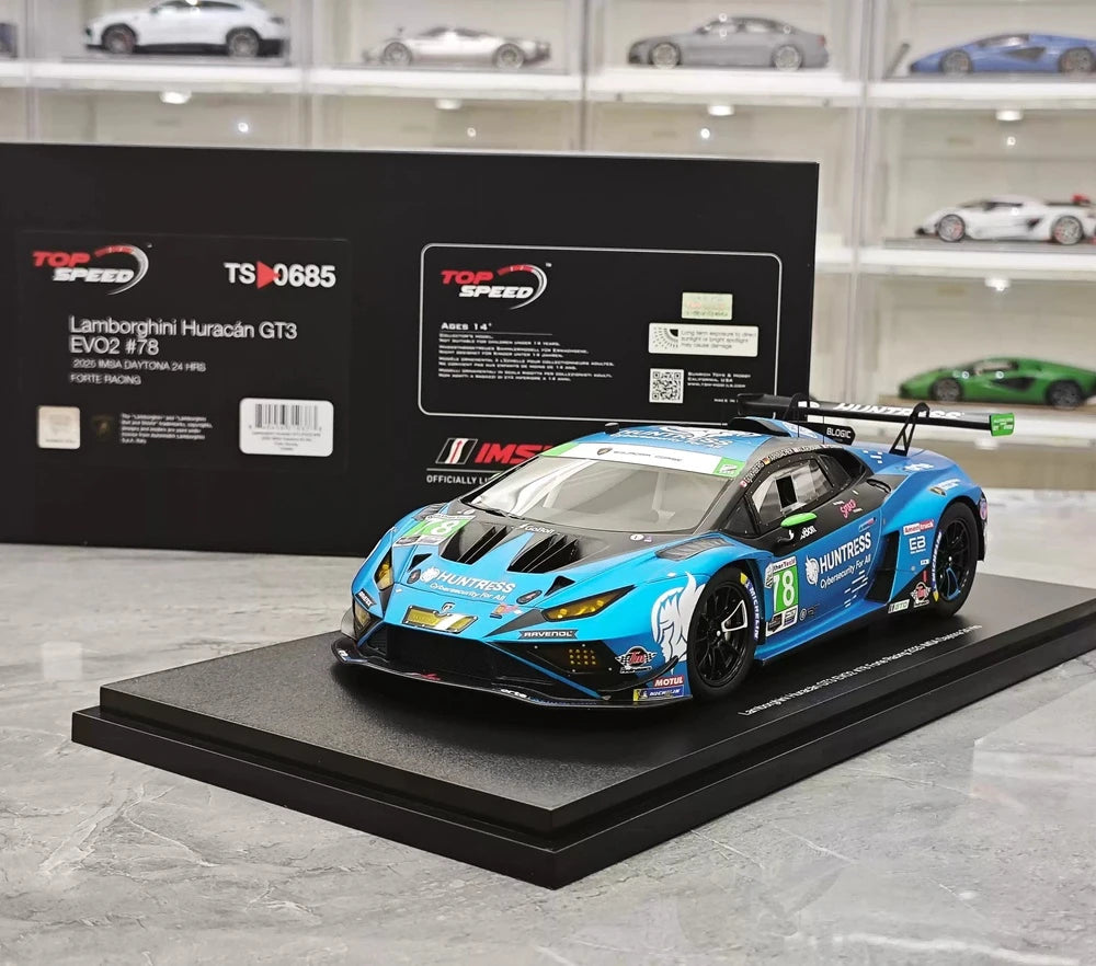 [Top Speed] 1:18 Lamborghini 2023 Huracan GT3 EVO2 Model Car Resin