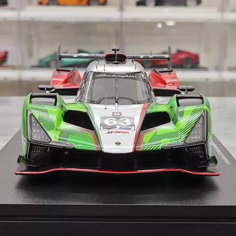 [Top Speed] 1:18 Lamborghini 2025 SC63 63 Automobill Squadra Corse IMSA DAYTONA 24 Hrs Model Car Resin