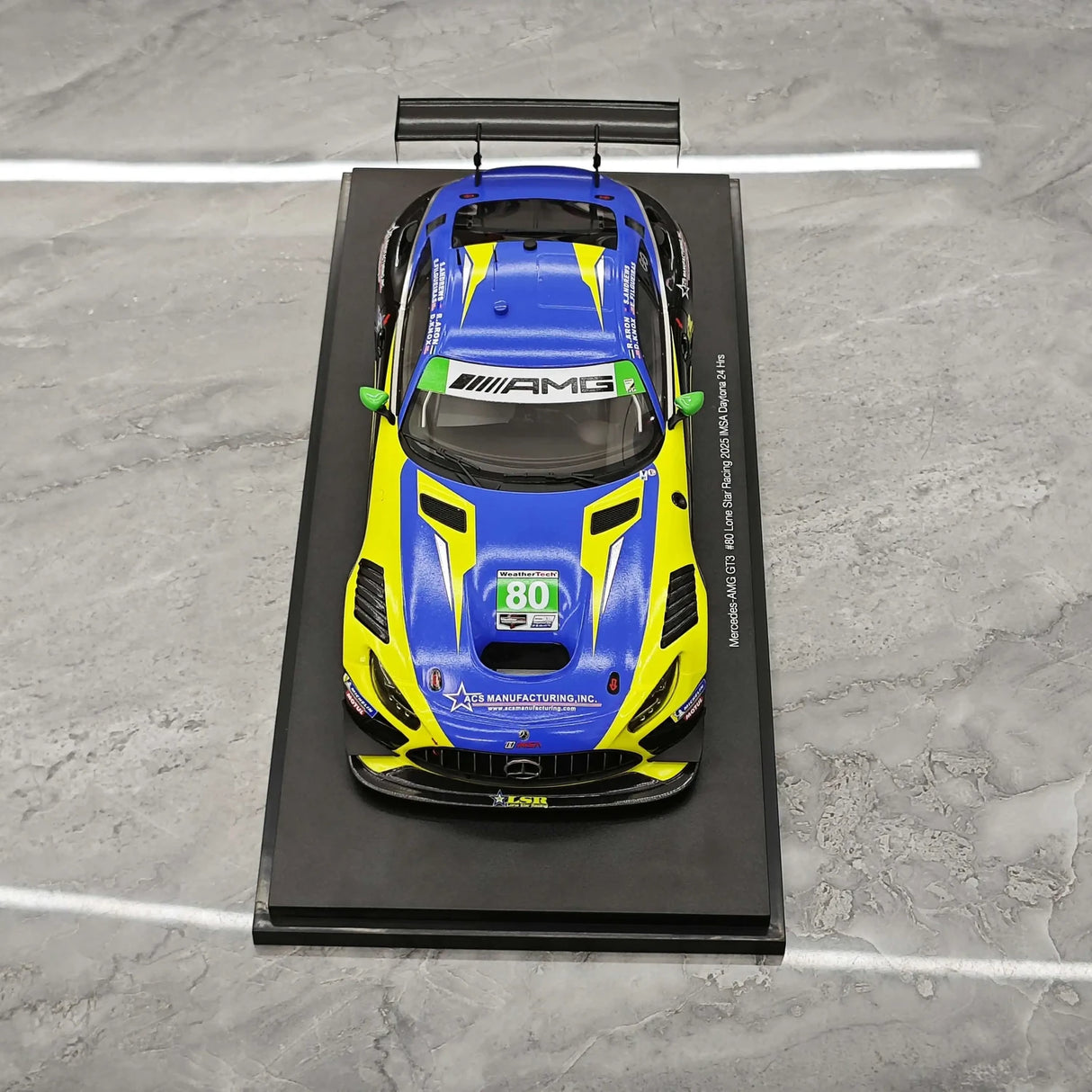 1:18 Mercedes-AMG 2025 GT3 EVO Lone Star Racing IMSA Daytona 24h #80 Modellauto von Top Speed - Ansicht 2