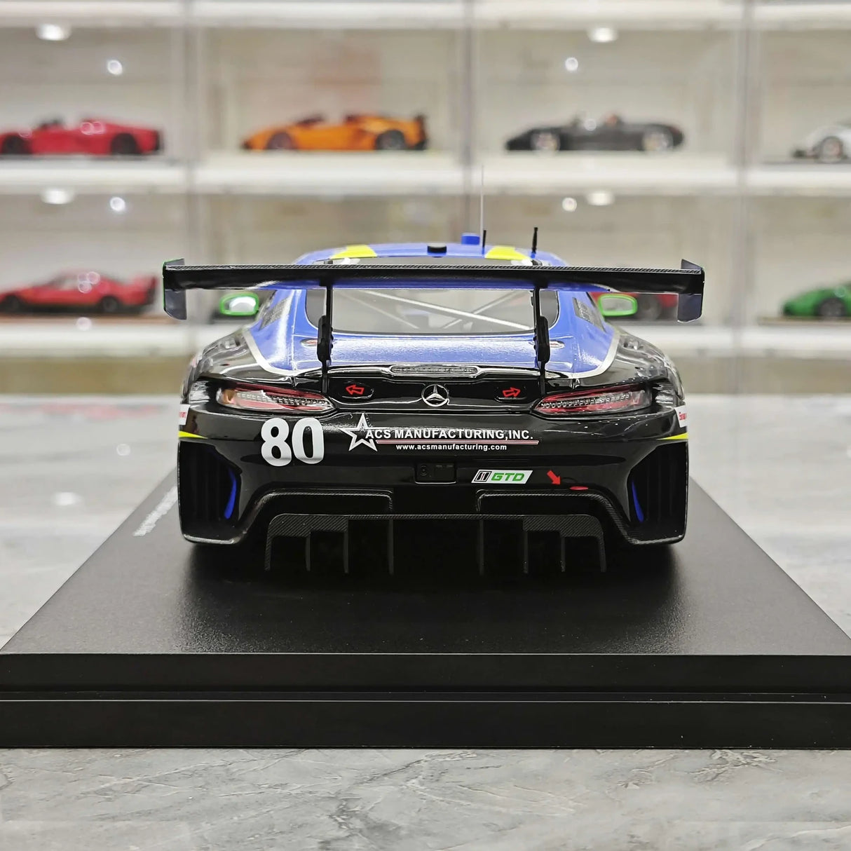 1:18 Mercedes-AMG 2025 GT3 EVO Lone Star Racing IMSA Daytona 24-Stunden-#80-Modellauto von Top Speed - Ansicht 7