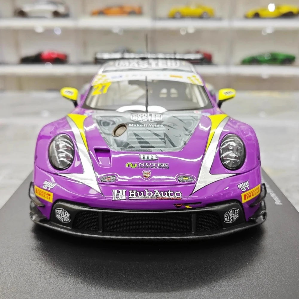 [Top Speed] 1:18 Porsche 2022 911 GT3 R HubAuto Model Car Resin