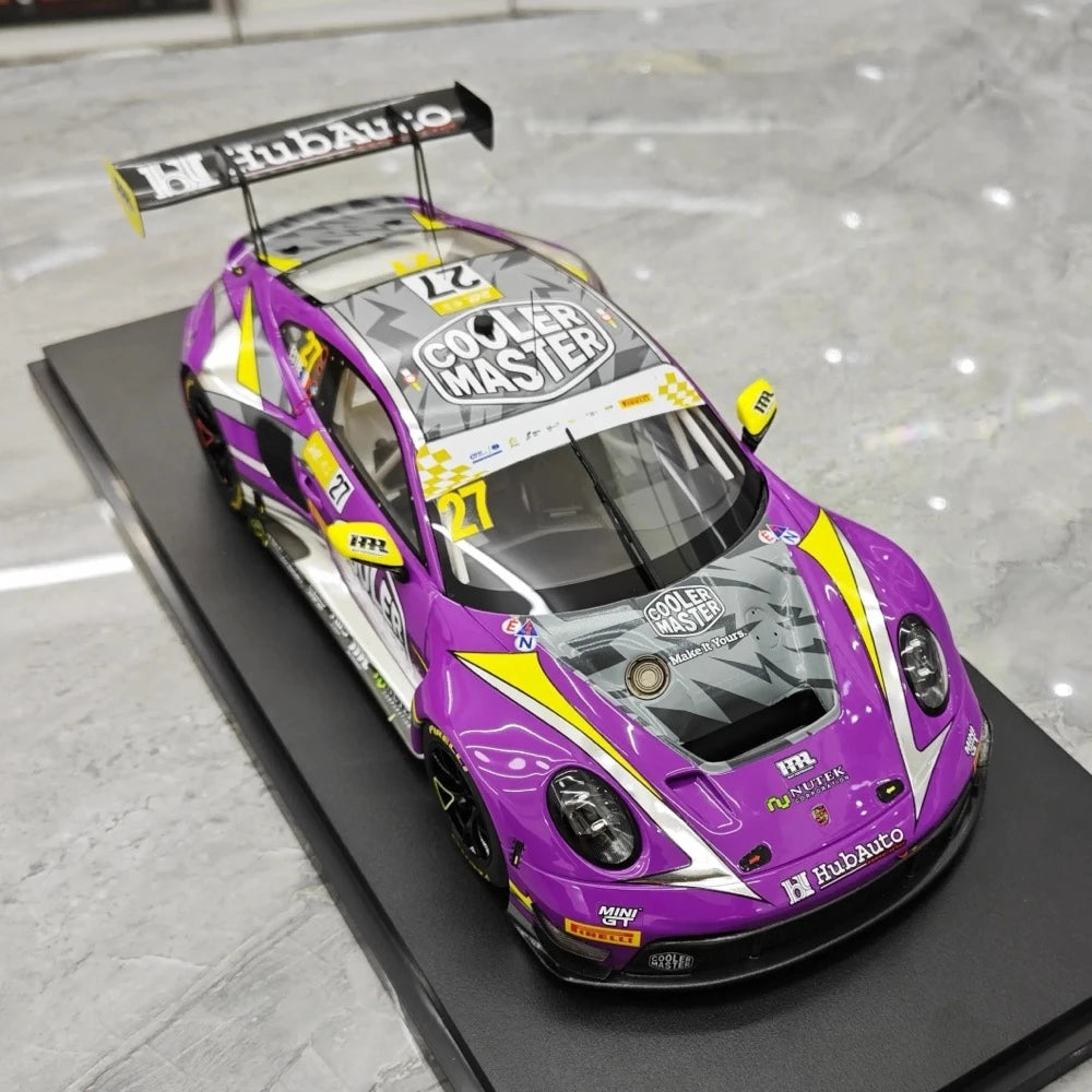 [Top Speed] 1:18 Porsche 2022 911 GT3 R HubAuto Model Car Resin