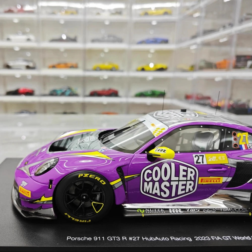 [Top Speed] 1:18 Porsche 2022 911 GT3 R HubAuto Model Car Resin