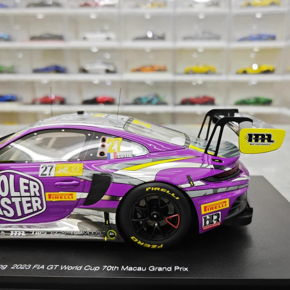 [Top Speed] 1:18 Porsche 2022 911 GT3 R HubAuto Model Car Resin