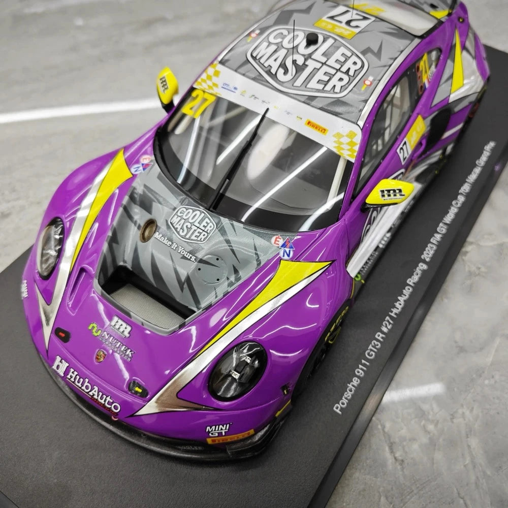 [Top Speed] 1:18 Porsche 2022 911 GT3 R HubAuto Model Car Resin