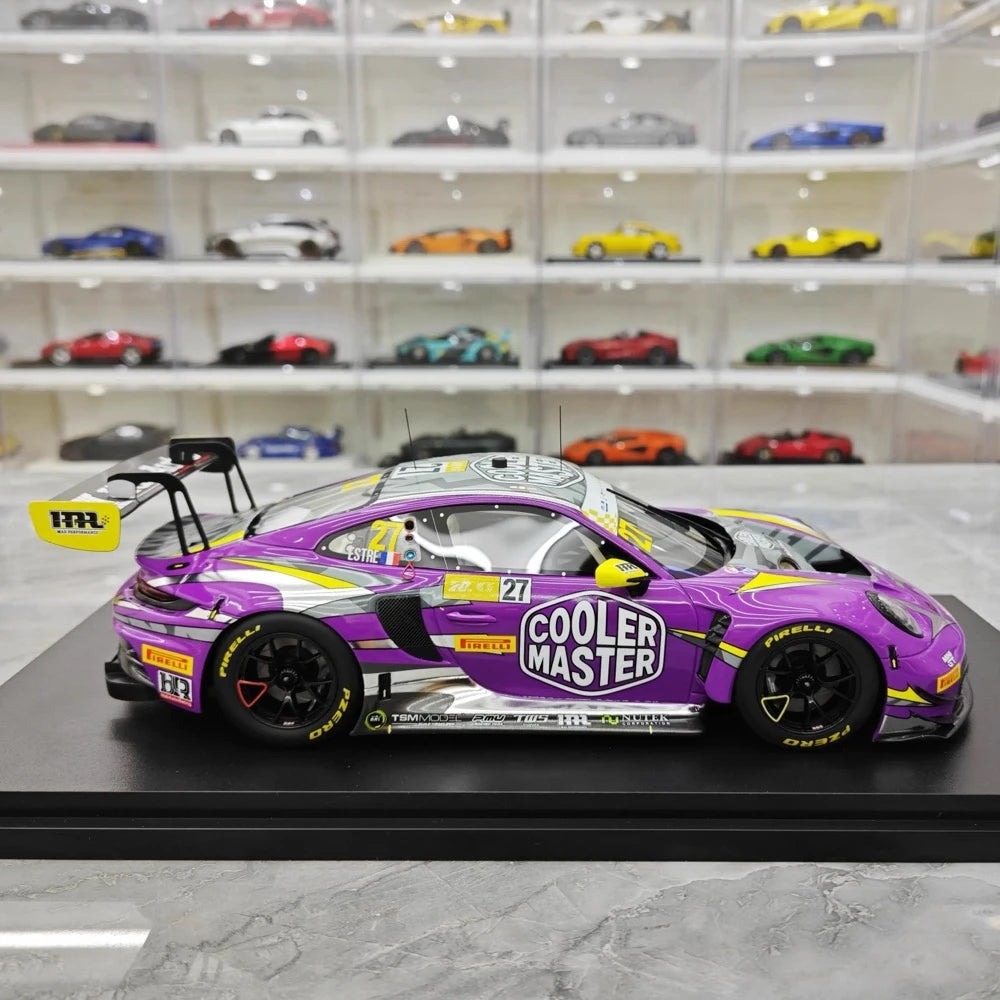 [Top Speed] 1:18 Porsche 2022 911 GT3 R HubAuto Model Car Resin