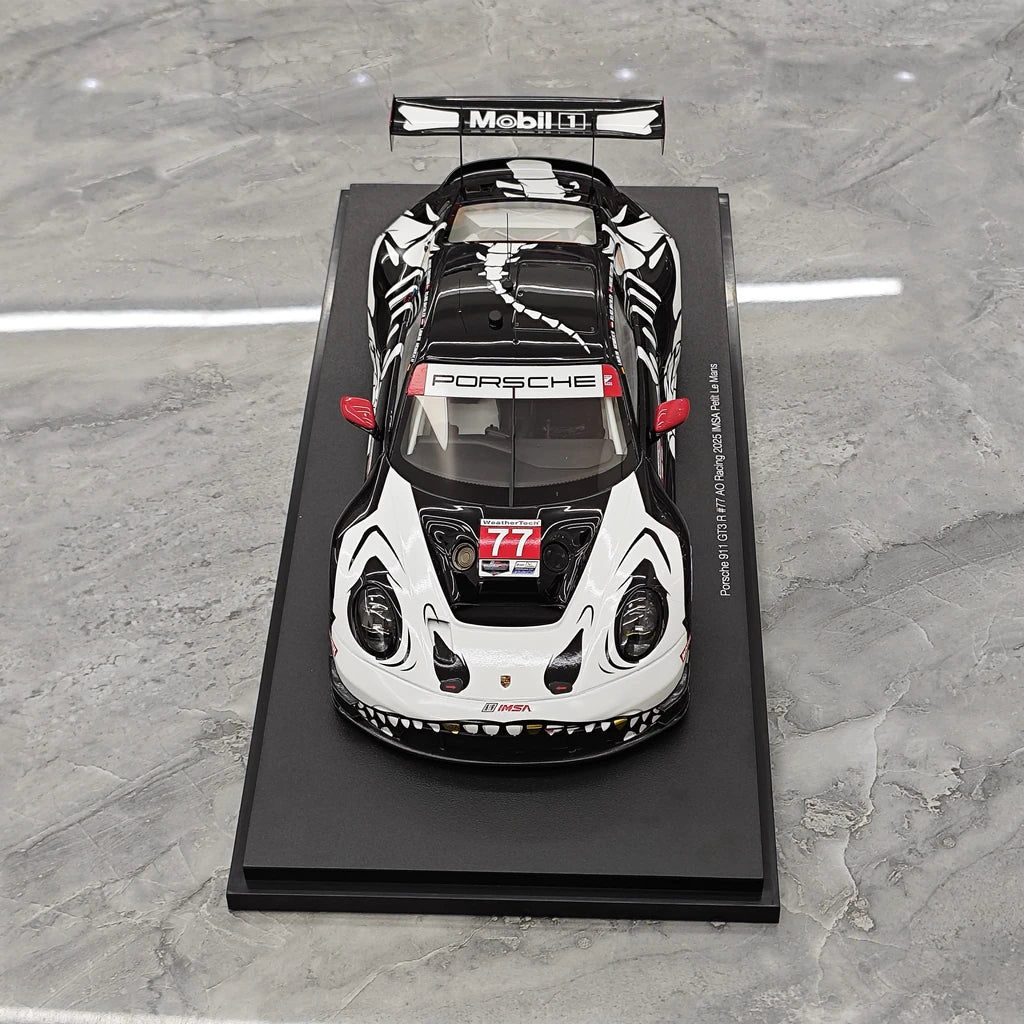 1:18 Porsche 2025 911 GT3 R #77 AO Racing Daytona 24h model car by Top Speed - view 2