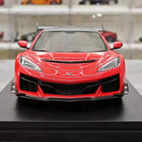 [Top Speed] 1:18 Chevrolet 2025 Corvette ZR1 Red Model Car Resin