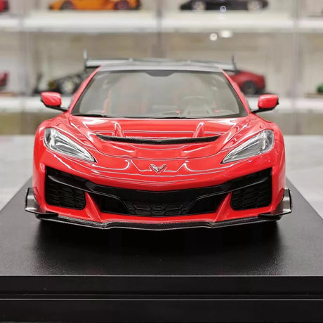 [Top Speed] 1:18 Chevrolet 2025 Corvette ZR1 rood modelauto Hars