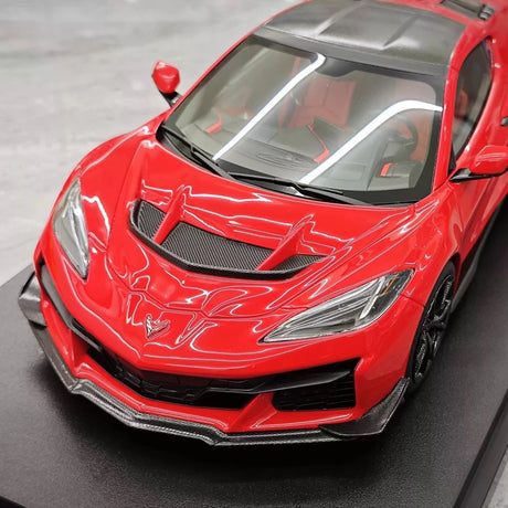 [Top Speed] 1:18 Chevrolet 2025 Corvette ZR1 rood modelauto Hars