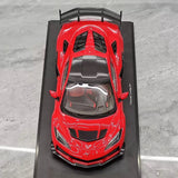 [Top Speed] 1:18 Chevrolet 2025 Corvette ZR1 Red Model Car Resin