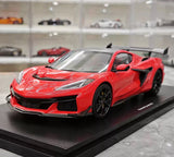 [Top Speed] 1:18 Chevrolet 2025 Corvette ZR1 Red Model Car Resin