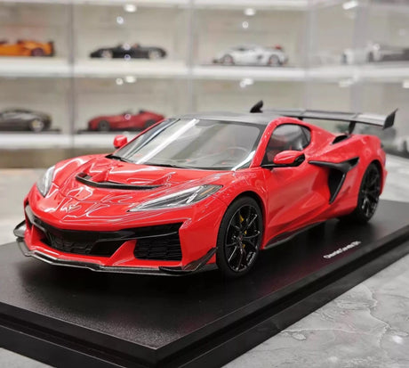 [Top Speed] 1:18 Chevrolet 2025 Corvette ZR1 rood modelauto Hars