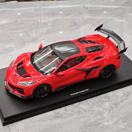 [Top Speed] 1:18 Chevrolet 2025 Corvette ZR1 rood modelauto Hars