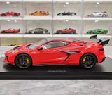 [Top Speed] 1:18 Chevrolet 2025 Corvette ZR1 Red Model Car Resin