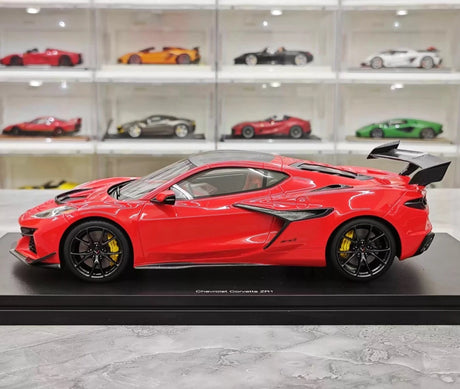 [Top Speed] 1:18 Chevrolet 2025 Corvette ZR1 rood modelauto Hars