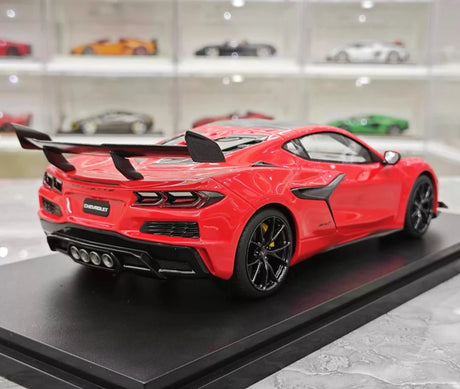 [Top Speed] 1:18 Chevrolet 2025 Corvette ZR1 rood modelauto Hars
