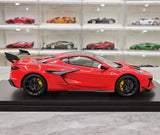 [Top Speed] 1:18 Chevrolet 2025 Corvette ZR1 Red Model Car Resin